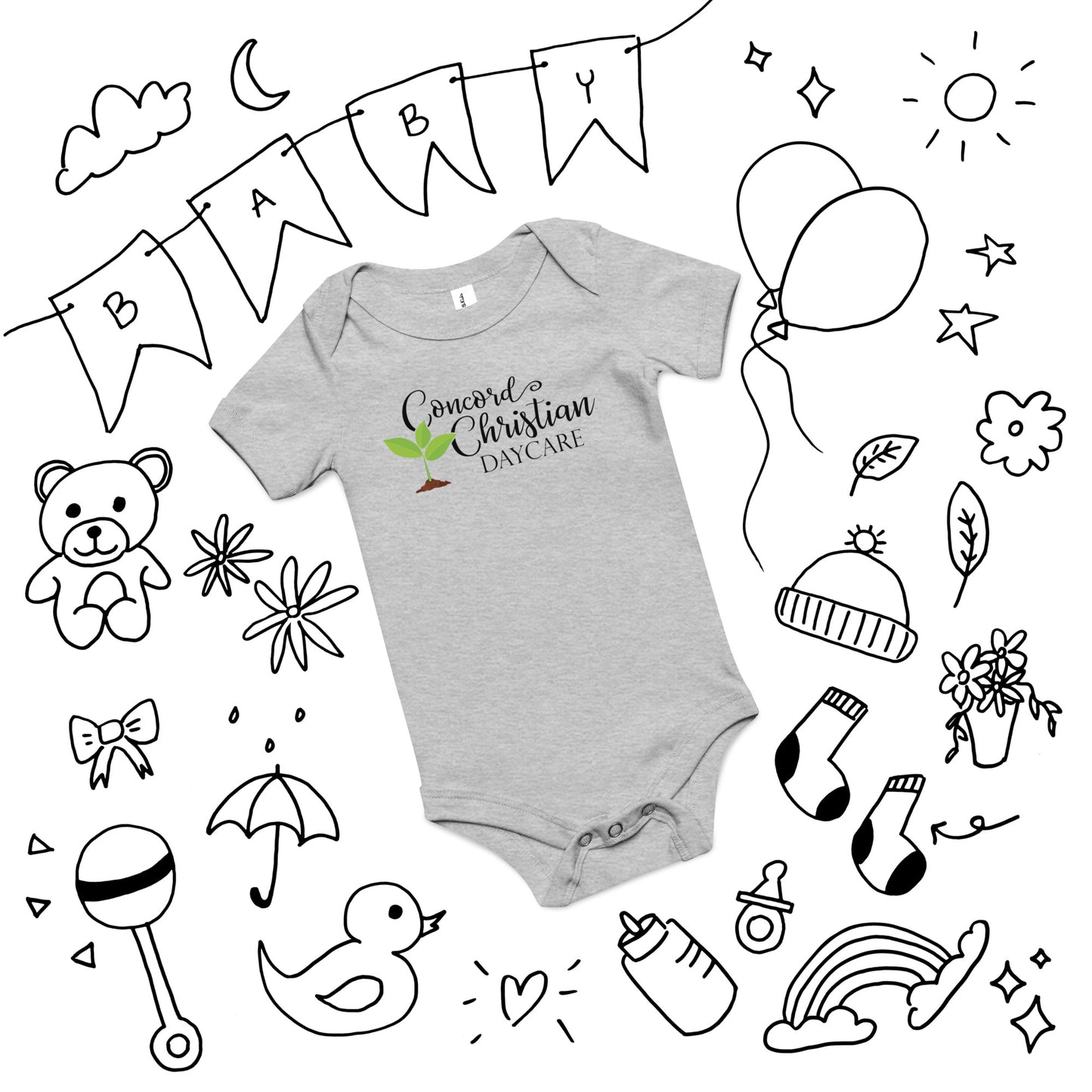 Baby short sleeve one piece