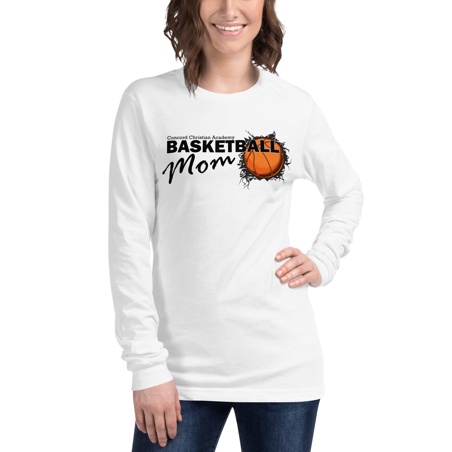 Women's Basketball Mom Long Sleeve T-shirt